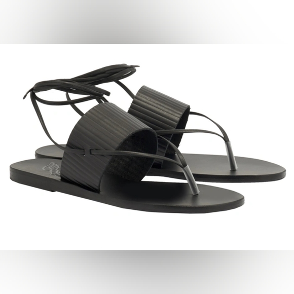 Ancient Greek  Ankle Tie Sandals. - Picture 5 of 9